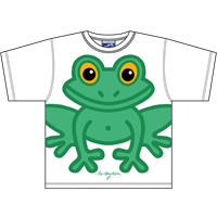 Frosch weiß T-Shirt