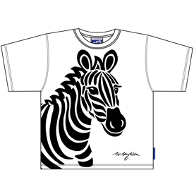 Zebra weiß T-Shirt