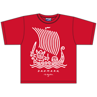 Wikingerschiff Rot T-Shirt
