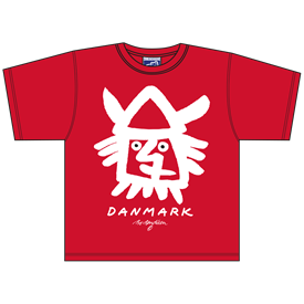 Wikingerkopf Rot T-Shirt