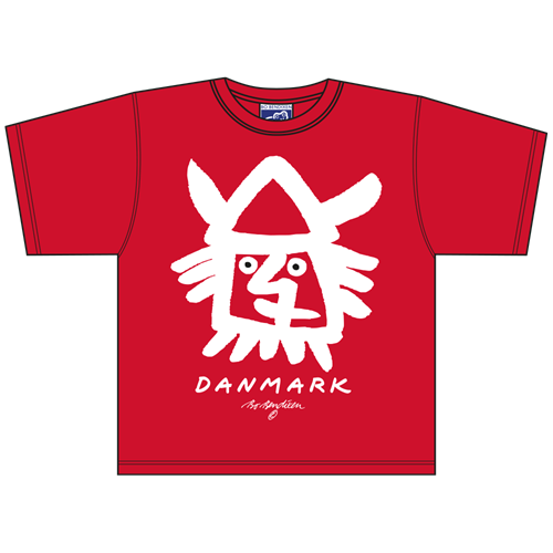 Wikingerkopf Rot T-Shirt