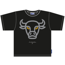 Stier Schwarz T-Shirt