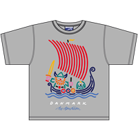 Wikingerschiff Grau T-Shirt