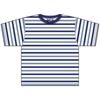 Gestreift weiß / Blau/ hellblau T-Shirt