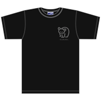 Bär Schwarz T-Shirt, mit Stickerei
