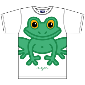 Frosch weiß T-Shirt