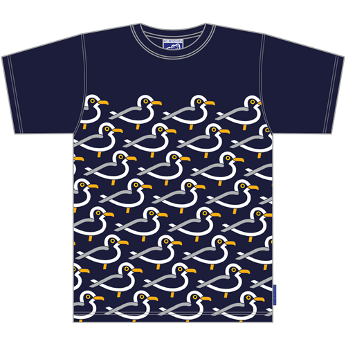 Multi Möwen Navy T-Shirt