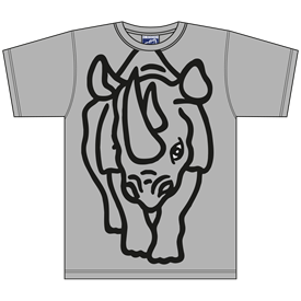 Nashorn Grau T-Shirt