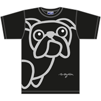 Bulldogge Schwarz T-Shirt