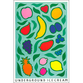 UNDERGROUND Früchte Poster 62 x 91 cm