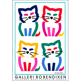 4 Katzen Poster </BR> 62 x 91 cm