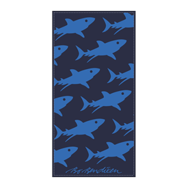Handtuch Hai Blau </BR> 50x100 cm