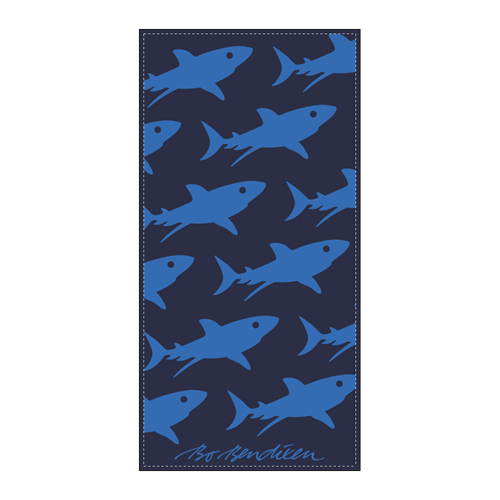 Handtuch Hai Blau </BR> 50x100 cm