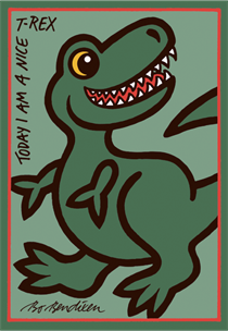 T-Rex Postkarte