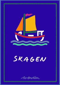 Skagen Postkarte </BR>  Navy