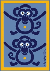 Affer Postkarte hellblau