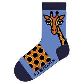 Giraffe Blau Socken 