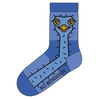 Strauß Blau Socken