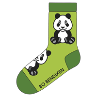 Panda Socken Grün